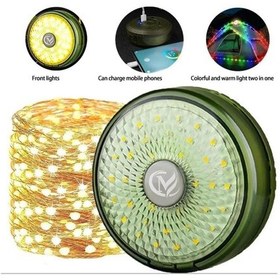 Resim Usb Şarjlı Peri Ledli Kamp Lambası Haki 