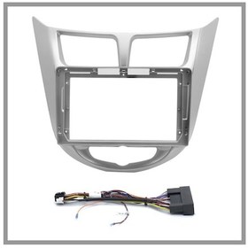 Resim Govimaks Hyundaı Accent Blue 2011-2017 Uyumlu Sılver Grey 9" Androıd Multimedya Çerçevesi - Soket 