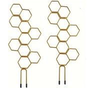 Resim Elmpaly 2 Adet 14" Altın Bitki Teli 20 Bağ Teli 15 Etiket Sarmaşık Çiçek Desteği 