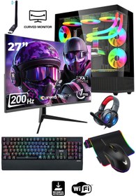 Resim IZOLY Cyber X40 i7 12700F 32GB DDR4 RAM 1TB M.2 SSD RTX4060 8GB 27" 200Hz 240MM SOĞUTMA Oyuncu Bilgisayarı 