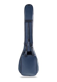 Resim Profesyonel Su Geçirmez 20 Mm Pedli Gigbag Uzun Bağlama Saz Kılıfı Lacivert 