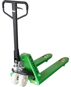 Resim Sanica Yeşil Transpalet 2.5 Ton Kapasite Kemik Tekerlekli Pompa 