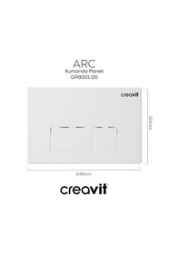 Resim Creavit Arc Beyaz Kumanda Paneli GP8001.00 Beyaz 