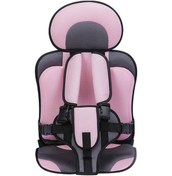 Resim Tongxida Araba Taşınabilir Çocuk Koltuğu, Pembe+gri, 54x36x25cm 