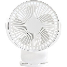 Resim Vkemall "720 Dönebilen 4 Hızlı Usb Şarjlı Taşınabilir Mini Masa Vantilatörü - 4000mah Sessiz" 