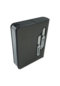 Resim Usb Şarjlı Izgaralı Sigara Çıkaran Çakmaklı Tabaka 