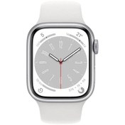 Resim Apple Watch Series 8 GPS 41 mm Silver Aluminium - Alüminyum Gümüş MP6K3TU/A 