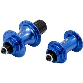 Resim Shimano Raptor Ön/arka Göbek Seti Qr+sokma Mil 8-11v 32d C.lock Mavi 220238 Siyah 