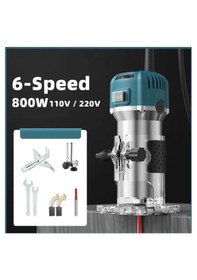 Resim Moonshop 600W Profesyonel Formika Traşlama Freze Makinesi + Uç 