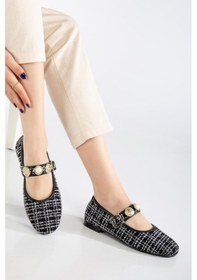 Resim Kadın Babet Siyah Triko İnci Baretli-3721 Siyah 