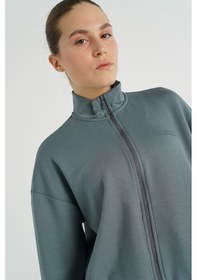 Resim Hummel Sabrına Fermuarlı Sweatshırt 922293-7319 Gri 