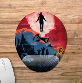 Resim Pixxa Stranger Things Bilek Destekli Mousepad Model - 4 Oval 