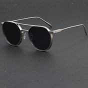 Resim 1 Çift Yüksek Kaliteli Erkek Vintage Moda Punk Büyük Çerçeve Gözlük - Mat Metal Çerçeveli Kadınlar için Fotoğrafçılık, Portre ve Parti Gözlüğü 