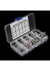 Resim Kangvka 304 Paslanmaz Çelik İğne Bükeyi 150 Adet Kutulu - Alüminyum/magnezyum Malzemelerde Vida Bağlantı Gücü Artırıcı, Aşınma Dayanıklı 