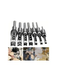 Resim Chuangyinshop 11mm Kare Delik Açma Matkap Ahşap Kare Zıvana Elması Değişebilir Uçlu 