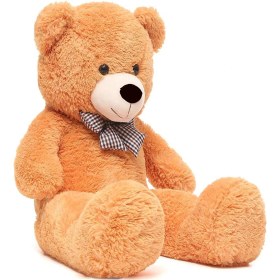 Resim Sole Dev 120 cm Açık Kahve Peluş Ayı (Aynı Renk Fermuarlı) 