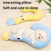 Resim Sevimli Soru İşareti Evcil Hayvan Yatağı Battaniyesi, Yumuşak, Makinede Yıkanabilir, Rahat Boyun Yastığı Tasarımı, Kediler ve Köpekler için, Tüm Mevsimler 