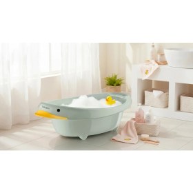 Resim Babyjem Neşeli Ördek Bebek Banyo Küveti Soft Yeşil 
