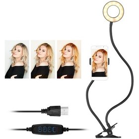 Resim Andoer Webcam 3.5" Klipsli Mini Usb Işık Standı Siyah Siyah 