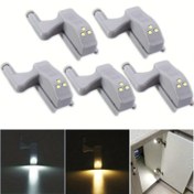 Resim 5 adet LED Dolap Işıkları, Sıcak/Soğuk Beyaz Işık, Mutfak, Dolap, Yatak Odası ve Oturma Odası için Yarı-Flush Montaj Işık, Pil ile Çalışır (Piller Dahil Değil), Plastik Malzeme, Taşınabilir Tasarım, Dolap Altı Işık | Modern Işık | Sıcak Beyaz Işık 