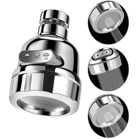 Resim HomeCare 3 Fonksiyonlu Tasarruflu Musluk Başlığı Krom 