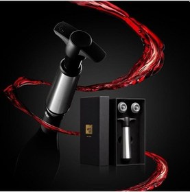 Resim Vacu Vin Paslanmaz Çelik Şarap Koruyucu 1 Pompa 2 Tıpa - Kutulu Çok Renkli 