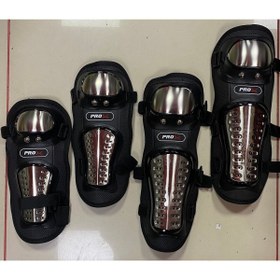 Resim Toprock Motosiklet Dizlik Ve Dirseklik Titanyum Model Delikli 