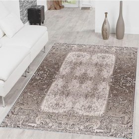 Resim Rovigo Dijital Baskı Yıkanabilir Kaymaz Taban Salon Halısı Rvg1486, Kahverengi, 180 x 250 
