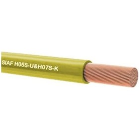 Resim Kablo Yanmaz 0,50 Mm Çok Telli Tek Damarlı Sarı 125 Metre Top 