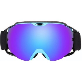 Resim 201 Çift Katmanlı Buğu Önleyici Uv Önleyici Kayak Gözlüğü Kış Rüzgar Geçirmez Kayak Gözlüğü - Mavi 