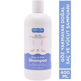 Resim Babyton Göz Yakmayan Doğal Bebek ve Çocuk Şampuanı 400ml 