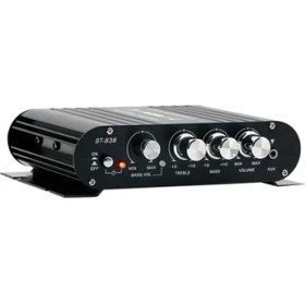 Resim Skyeyyt Ldzs Siyah Araba Bluetooth Amplifikatör Hıfı Ev Audio Çok Function Hoparlör Araba Için Profesyonel Ateş (Adaptör Dahil) Abd Fişi (Yurt Dışından) 