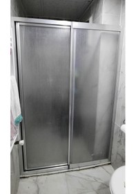 Resim Girayduşakabin 120cm İle 140cm Arası Parlak Profil Mika Kabin Gümüş 