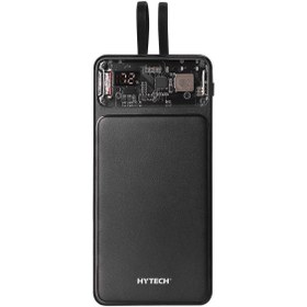 Resim Hytech H120 10000mAh QC3.0 PD20W LCD Şeffaf 18W Siyah Taşınabilir Powerbank 