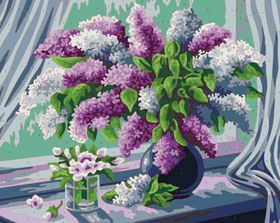 Resim Sayılarla Boyama Seti - Leylak - 80x100 