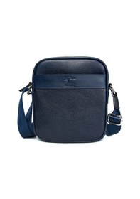 Resim Hakiki Deri Postacı Çanta Lacivert Unisex Kangaroo Kıngdom 8875-L 