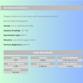 Resim Oksijen Regülatörü 2101 