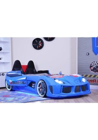 Resim Setaymobilya Bazalı Arabalı Yatak , Audi V7 , Kapıları Açılan Full+ Full Ledli 