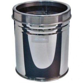 Resim Gri Ofis Çöp Kovası Çemberli 13 Lt, Şık ve Kullanışlı Temizlik Gereci 