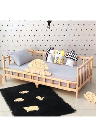 Resim Markaawm Markaawm Sevimli Figürlü 90 X 190 Montessori Yatak Çocuk Karyola 