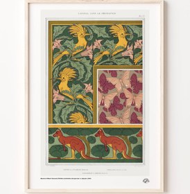 Resim İbibikler, Kelebekler, Kangurular ve Ağaçlar Poster 