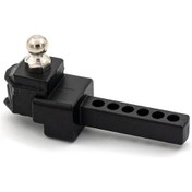 Resim Samdoo 1/10 Trax4 Axial Scx10 90046 90047 Cc10 Araçları İçin Siyah Allyuminyum Arka Çekme Kanca, Çekici Hook Bjm231 