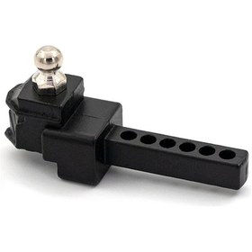 Resim Samdoo 1/10 Trax4 Axial Scx10 90046 90047 Cc10 Araçları İçin Siyah Allyuminyum Arka Çekme Kanca, Çekici Hook Bjm231 