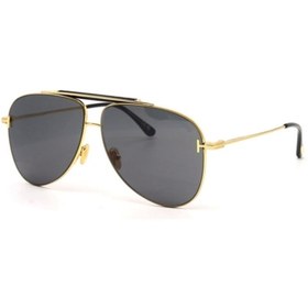 Resim Tom Ford Tf101830a60 Gold Metal Çerçeveli Damla Model Füme Lens Uv400 