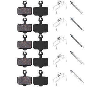 Resim Neevoyu Mountain Bike Disk Fren Balataları, Avid Elixir 1/3/5/7/9/r/cr/mag Sram Uyumlu, Yarı Metal, Sessiz Ve Dayanıklı, 5 Çift + Yaylar + Kilidler 