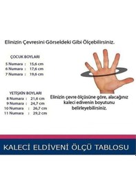 Resim Tryon Kıdz Beyaz & Mavi Çocuk Kaleci Eldiveni Beyaz 