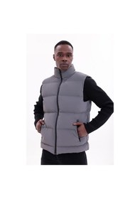 Resim Freemen Erkek Nova Kumaş Şişme Yelek Dolgulu Fermuarlı Cepli Su Ve Rüzgar Geçirmez-382 Antrasit 