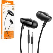 Resim Borofone Kulakiçi Kulaklık Mikrofonlu 3.5mm Siyah Borofone Bm-61 