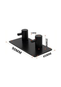 Resim Zift Unique Havlu / Bornoz Askısı Mat Siyah Askılık / 2 Adet Ikili Askılık / Banyo Mutfak Havlu Askısı Diğer 