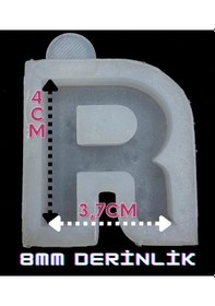 Resim Harf Kalıbı / Noktalı Harf / Türkçe Karakter Silikon Kalıp R 